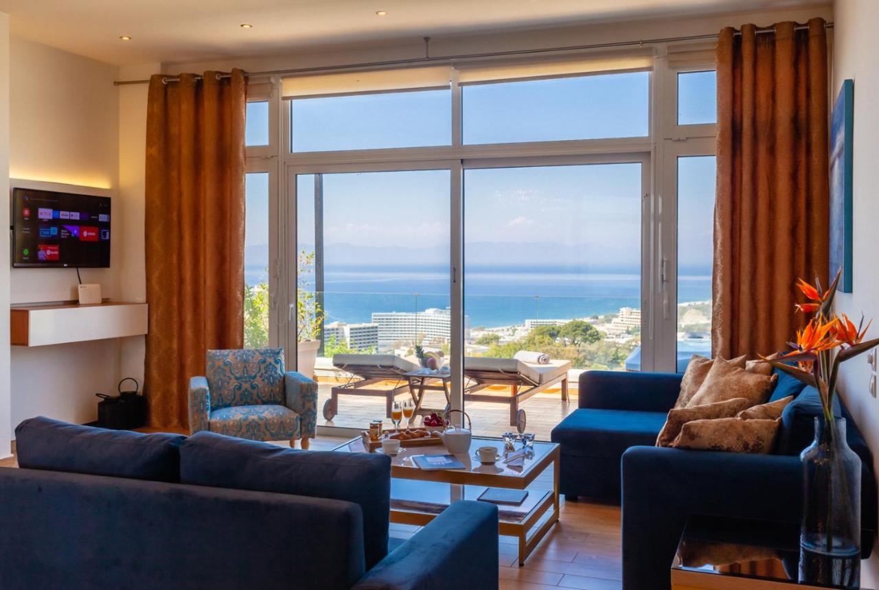 Apartmán Flyviewflatsgold Privatehottub With Seaview Ixia  Exteriér fotografie