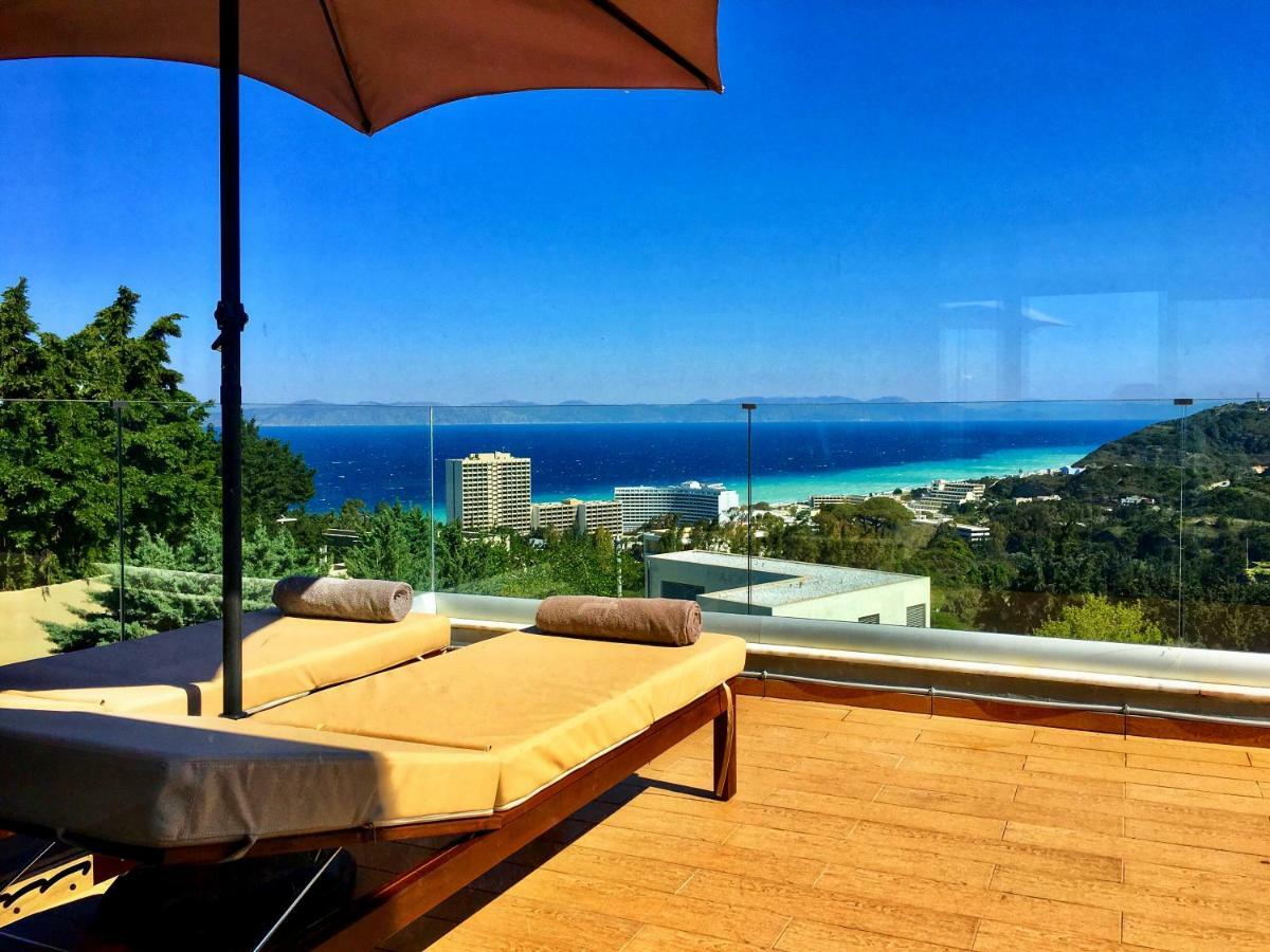 Apartmán Flyviewflatsgold Privatehottub With Seaview Ixia  Exteriér fotografie