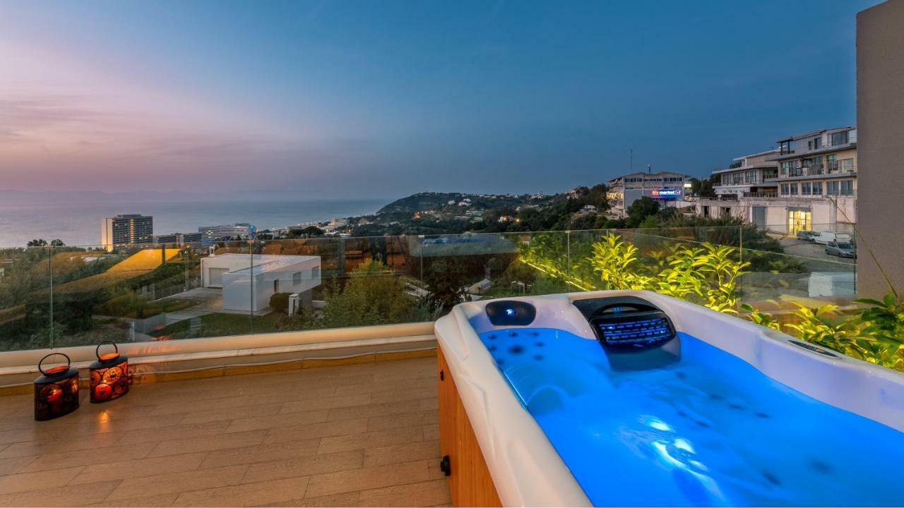 Apartmán Flyviewflatsgold Privatehottub With Seaview Ixia  Exteriér fotografie