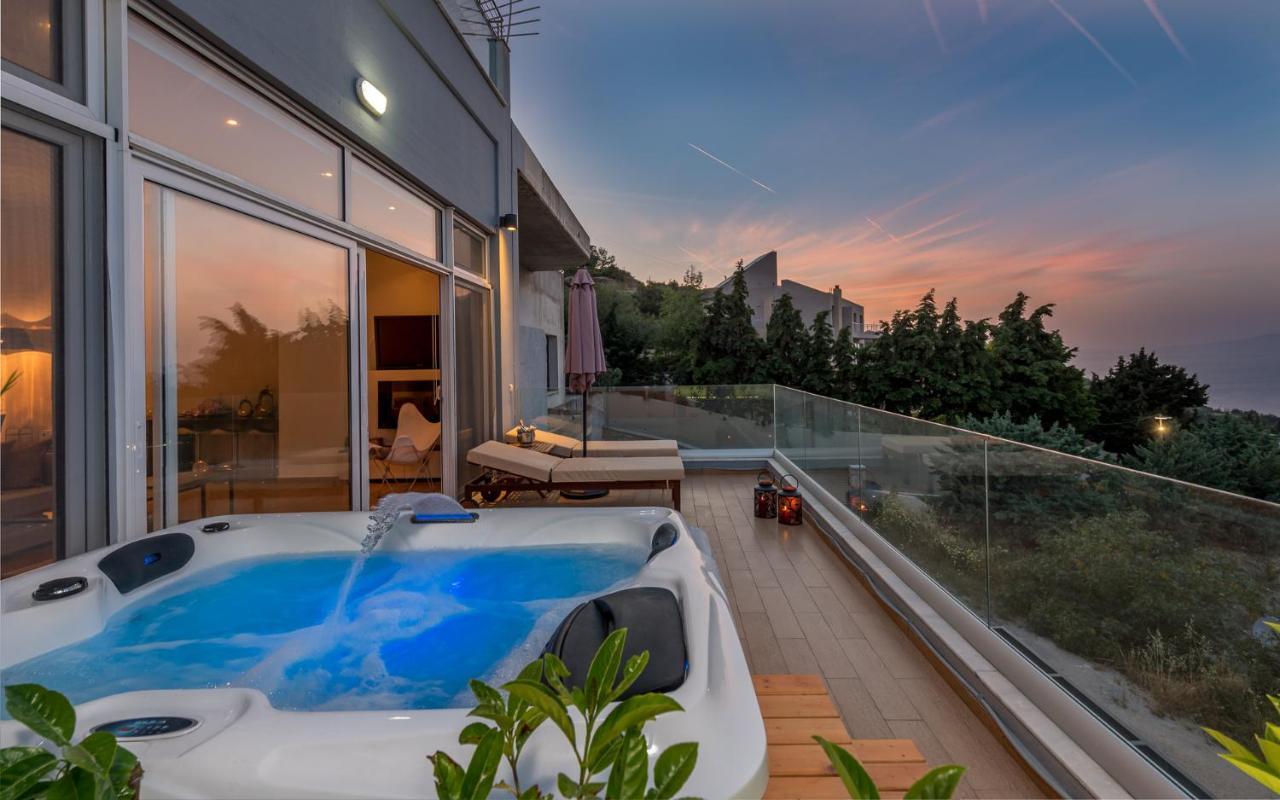 Apartmán Flyviewflatsgold Privatehottub With Seaview Ixia  Exteriér fotografie
