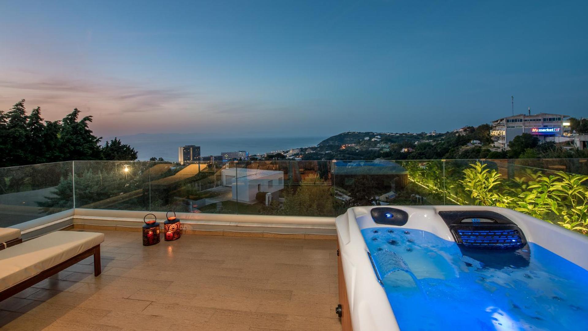 Apartmán Flyviewflatsgold Privatehottub With Seaview Ixia  Exteriér fotografie