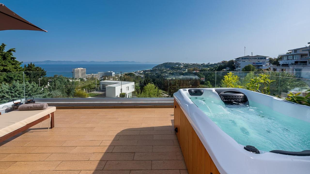 Apartmán Flyviewflatsgold Privatehottub With Seaview Ixia  Exteriér fotografie
